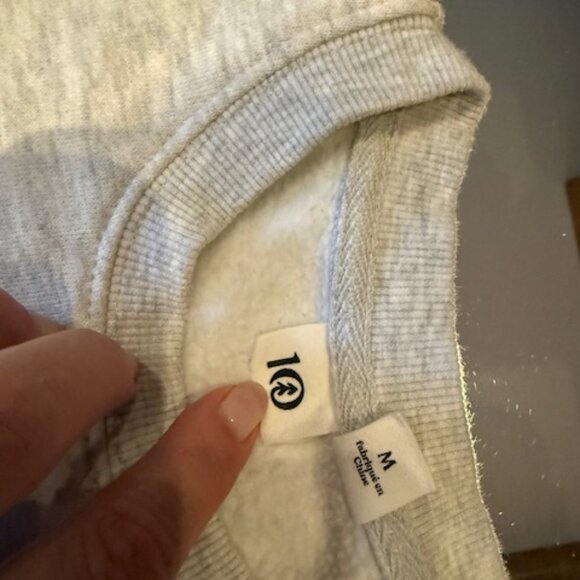 Like-New TenTree Light Grey Heathered Sweatshirt - Men's M - Picture 3 of 6